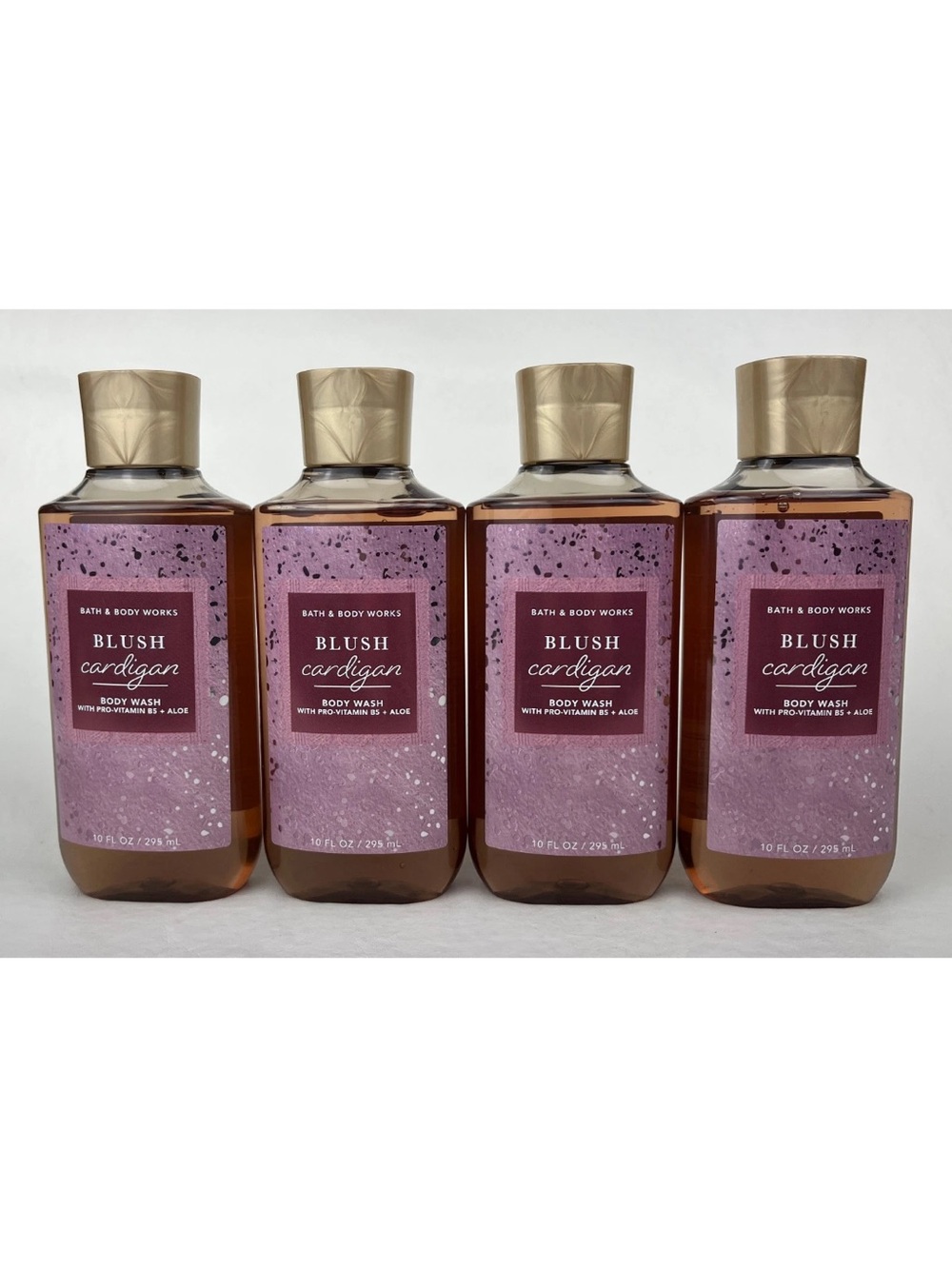 Lot of 4 Bath & Body Works Blush Cardigan Body Washes Shower Gel Full Size
